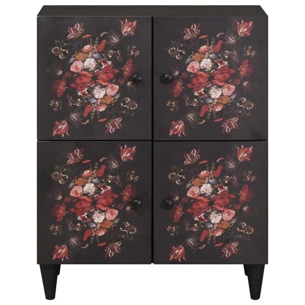 vidaXL Oppbevaringsskap Flerfarget 60 x 33,5 x 75 cm Massiv mango tre