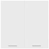 vidaXL Hengende skap "Lyon" h&oslash;yglans hvit 60x31x60 cm konstruert tre