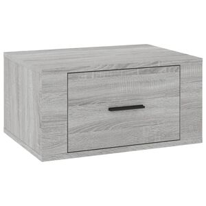 vidaXL Veggmontert nattbord sonoma oak 50x36x25 cm
