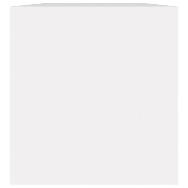 vidaXL Oppbevaringsboks LP hvit 71x34x36 cm konstruert tre