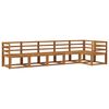 vidaXL Utend&oslash;rs sofa-sett 6 pcs Naturlig Solid akasietre