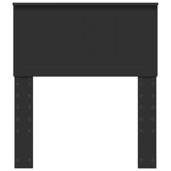 vidaXL Hodegavl Svart Eik 75 cm Konstruert tre