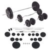 vidaXL Vektstang- og manualsett 90 kg