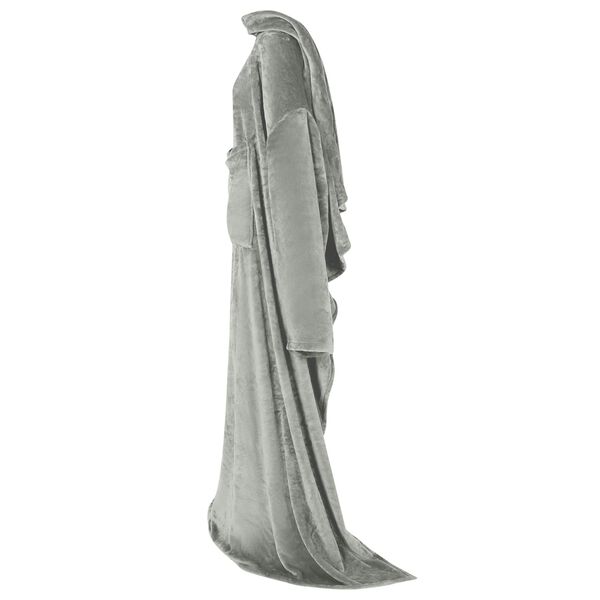 vidaXL Teppe-hettegenser Grå Flanell