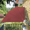 vidaXL Sammenleggbar sidemarkise for balkong terrakotta 160x240 cm