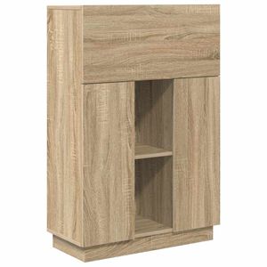 vidaXL Skrivebord Sonoma eik 71.5 x 31.5 x 106.5 cm Konstruert tre