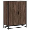 vidaXL Skoskap brun eik 75x38x97,5 cm konstruert tre og metall