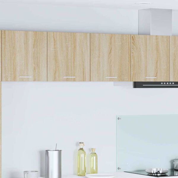vidaXL Hengende skap med d&oslash;r Sonoma eik 80 x 31 x 40 cm Konstruert tre