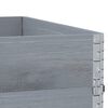 vidaXL Pallekarmer 3 stk grå 100x100 cm heltre furu