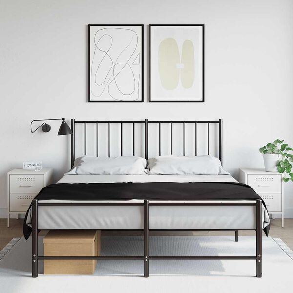 vidaXL Nattbord 2 stk hvit 36x39x50,5 cm st&aring;l