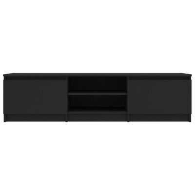 vidaXL TV-benk svart 140x40x35,5 cm konstruert tre
