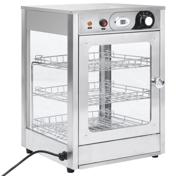 vidaXL Elektrisk Gastronorm matvarmer 600 W rustfritt st&aring;l