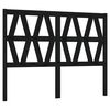 vidaXL Sengegavl svart 156x4x100 cm heltre furu