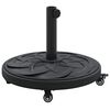 vidaXL Parasollfot 15.35 kg Svart Jern Sirkul&aelig;r