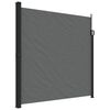 vidaXL Uttrekkbar sidemarkise antrasitt 200x500 cm