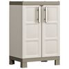 Keter Lavt oppbevaringsskap Excellence beige og gr&aring;brun 97 cm