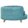 vidaXL Hundesofa turkis 69x69x36 cm plysj
