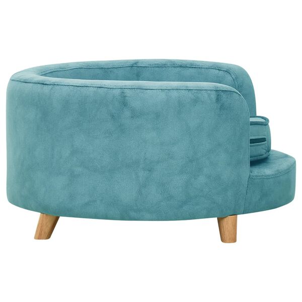 vidaXL Hundesofa turkis 69x69x36 cm plysj