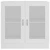 vidaXL Vitrine hvit 82,5x30,5x80 cm konstruert tre