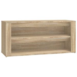 vidaXL Skohylle sonoma eik 100x35x45 cm konstruert tre