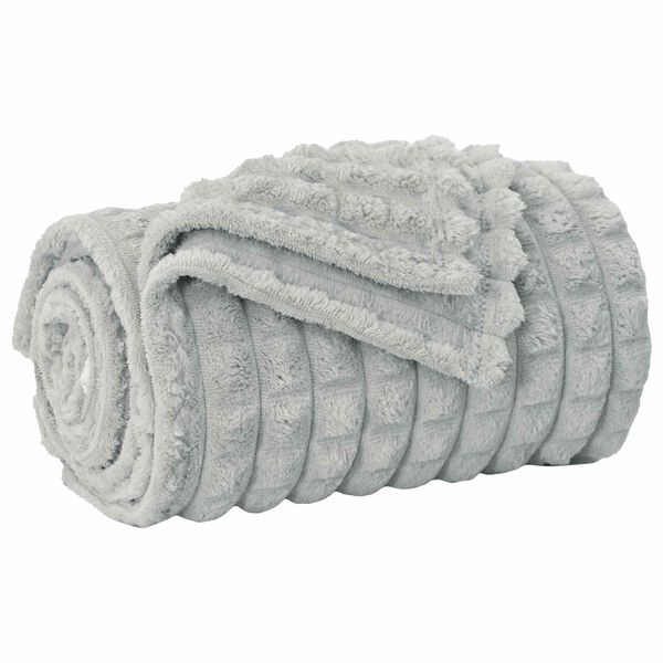 vidaXL Kastepledd 6 pcs Gr&aring; 240 x 220 cm Fleece