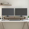 vidaXL Monitorstativ honningbrun 100x27x14 cm heltre furu