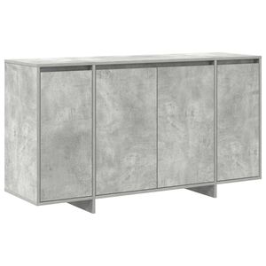 vidaXL Serviesskap Betonggr&aring; 135 x 41 x 75 cm Konstruert tre