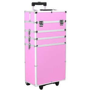 vidaXL Sminketralle aluminium rosa