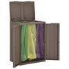 vidaXL S&oslash;ppelb&oslash;tte med 2 d&oslash;rer brun 65x45x88 cm PP