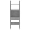 vidaXL Bokhylle betonggrå 60x35x180 cm konstruert tre