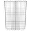 vidaXL Gabion med topp- og bunndekke galvanisert st&aring;l 100x20x150 cm