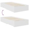 vidaXL Sengestamme med skuff Hvit 100 x 200 cm Konstruert tre