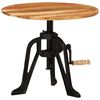 vidaXL Sidebord 60x(42-62) cm heltre akasie og st&oslash;pejern