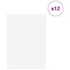 vidaXL Dekorpaneler 12 pcs Hvit 21 x 30 x 0,27 cm Konstruert tre