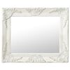 vidaXL Veggspeil barokkstil 50x40 cm hvit