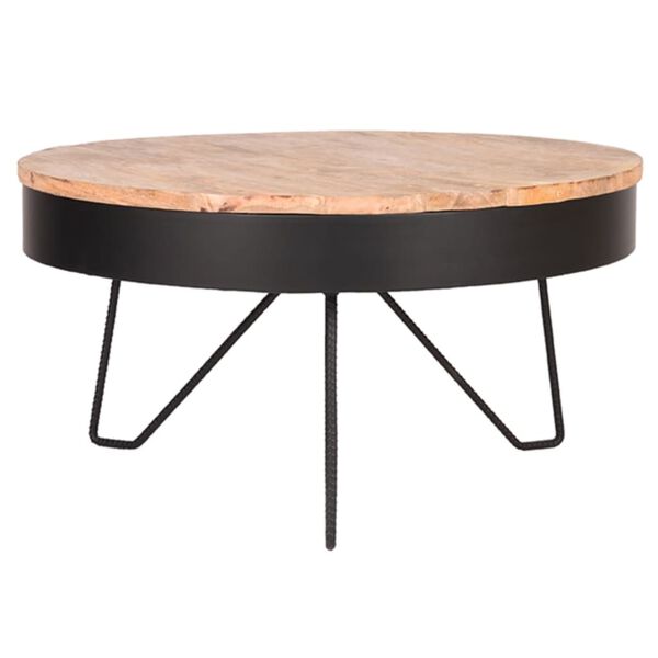 LABEL51 Salongbord Saran 80x80x43 cm tre/svart