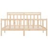 vidaXL Sengeramme heltre furu 200x200 cm