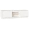 vidaXL TV-benk hvit 140x35x40 cm heltre furu