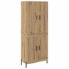 vidaXL H&oslash;yskap Artisan Eik 69,5 x 34 x 180 cm Konstruert tre