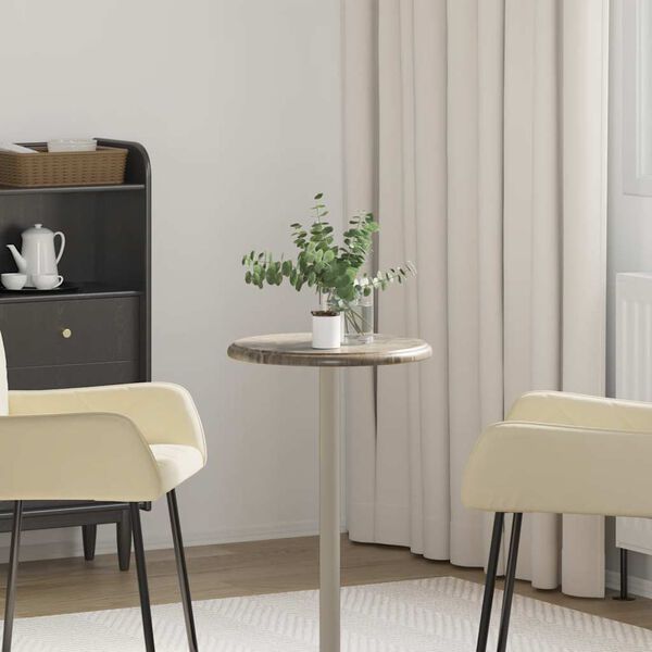 vidaXL Bordplate gr&aring; &Oslash;40x2,5 cm marmor