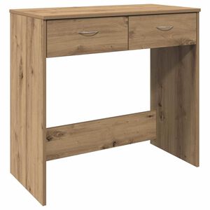 vidaXL Skrivebord sonoma eik 80x40x75 cm konstruert tre