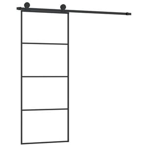 vidaXL Skyved&oslash;r med monteringssett 76x205 cm ESG glass og aluminium