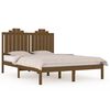 vidaXL Sengeramme honningbrun heltre furu 140x190 cm