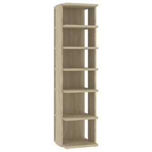 vidaXL Skoskap sonoma eik 27,5x27x102 cm konstruert tre