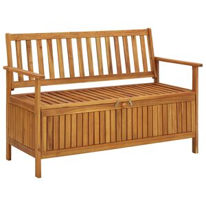 vidaXL Oppbevaringsbenk hage 120 cm heltre akasie