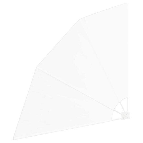 vidaXL Balkong privat skjerm Hvit 160 x 160 cm Polyester