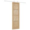 vidaXL Skyved&oslash;r Naturlig og Hvit 61 x 198,5 cm Heltre furu