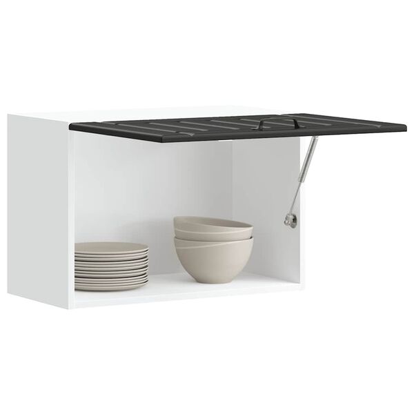 vidaXL Kjøkken veggskap Lucca svart konstruert tre