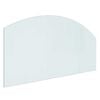 vidaXL Peisglassplate Gjennomsiktig 100 x 50 cm Glass