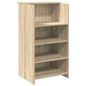 vidaXL Resepsjonsdisk Sonoma eik 55x50x103,5 cm konstruert tre